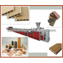 wood plastic composite decking machine